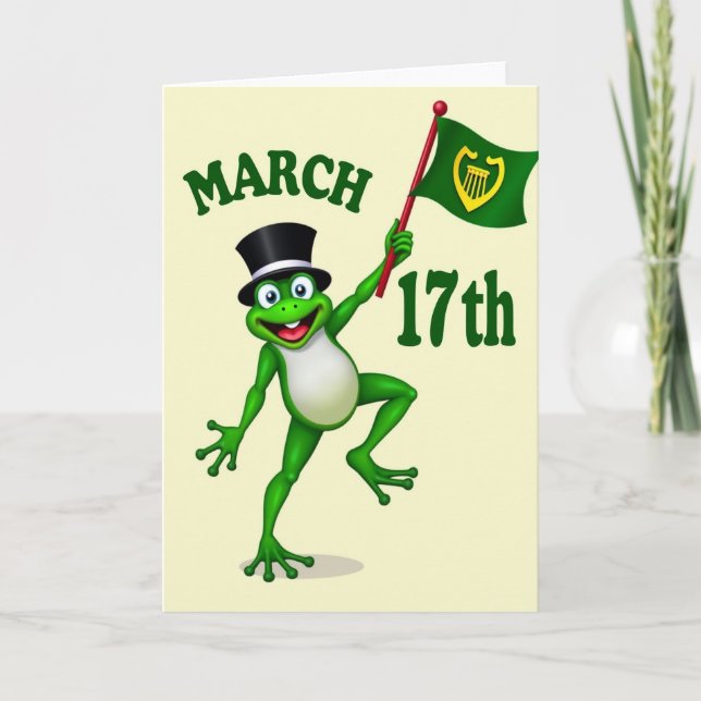 Cartão Lucky Leap March 17Th Card (Frente)