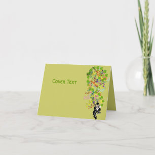 Cartão Lucky Leprechaun Com Shamrocks