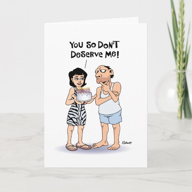 Cartão Lucky Man Birthday (Frente)