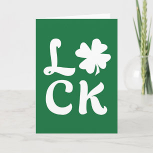 Cartão Lucky Shamrock