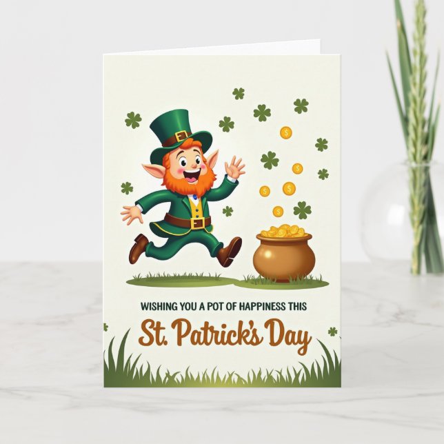 Cartão Lucky St Patricks Day Card For Partner (Frente)