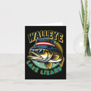 Cartão Lucky Walleye Lake Lizard Fisheries