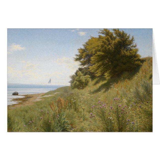 Cartão Ludvig Kabell - Dia do Verão no mar (Frente Horizontal)