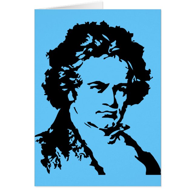 Cartão Ludwig van Beethoven (Frente)