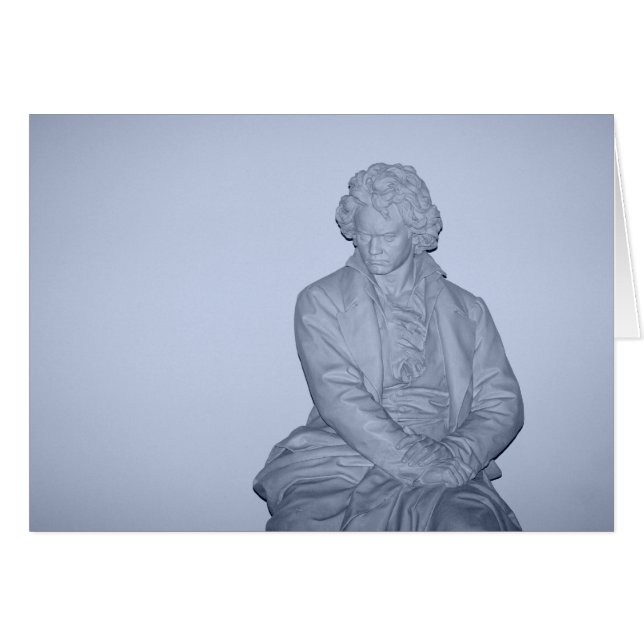 Cartão Ludwig van Beethoven (Frente Horizontal)