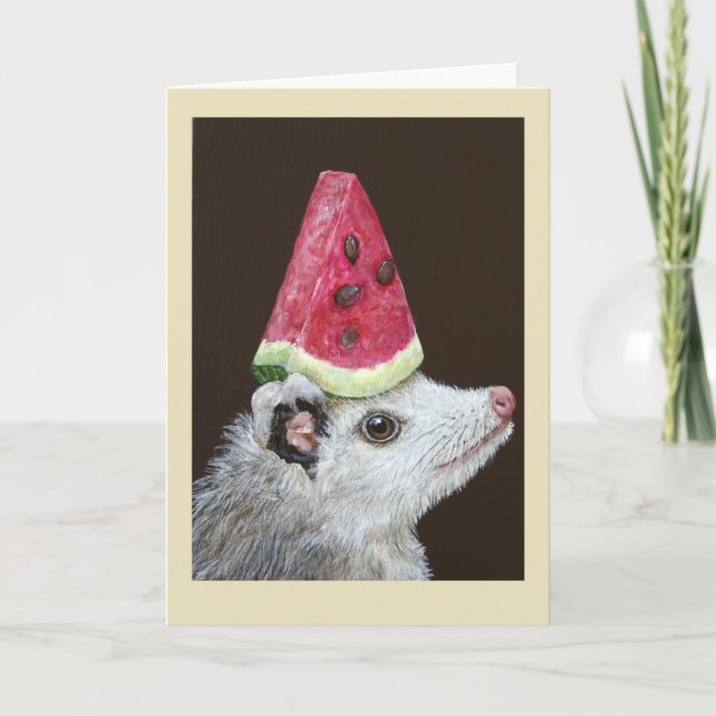 Cartão Lulu, o gambá (Frente)