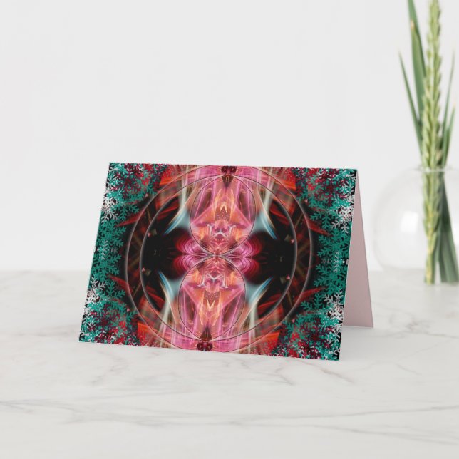Cartão luminoso para suspiros Fractais (Frente)