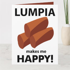 Cartão Lumpia me faz feliz Lumpia