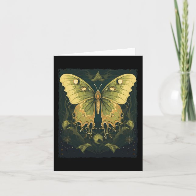Cartão Luna Moth Halloween Figurume Halloween (Frente)