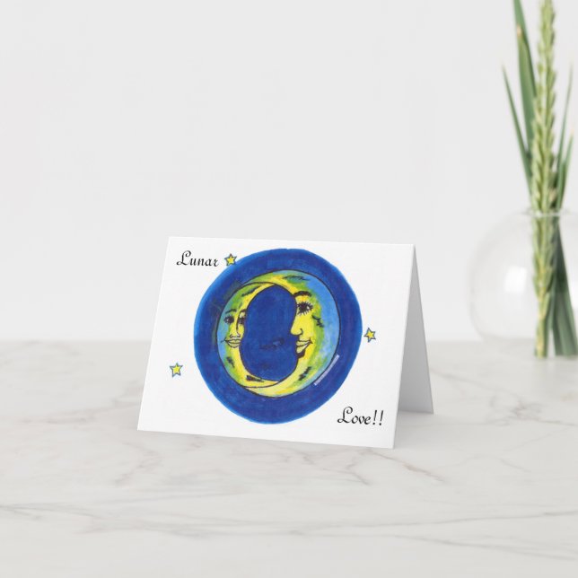 Cartão Lunar Love (Frente)