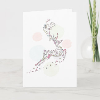 Cartão lunático da rena