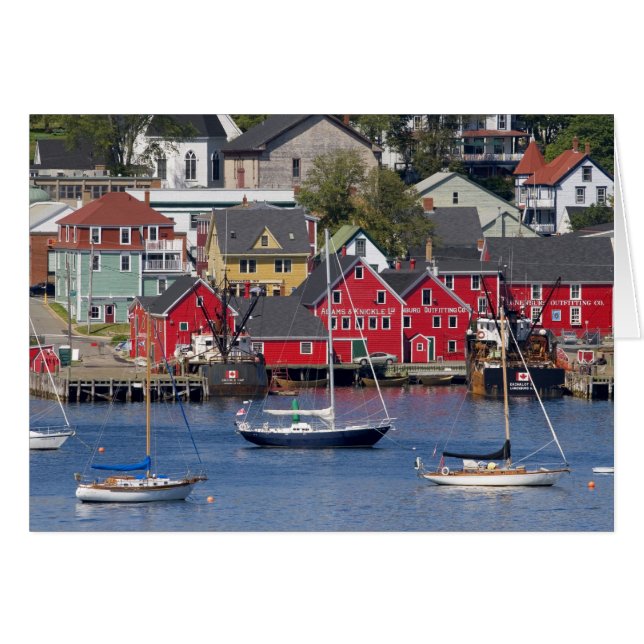 Cartão Lunenberg, Nova Escócia, Canadá. 3 (Frente Horizontal)