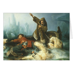 Cartão Luta com ursos polares