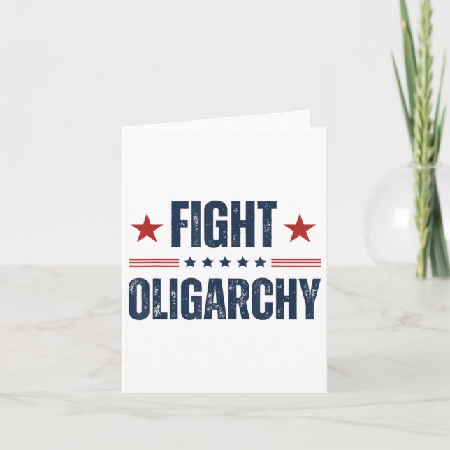 Cartão Luta contra a Oligarchy 2025 (Frente)