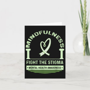 Cartão Luta Contra A Saúde Mental Estigma E Sensibilizaçã