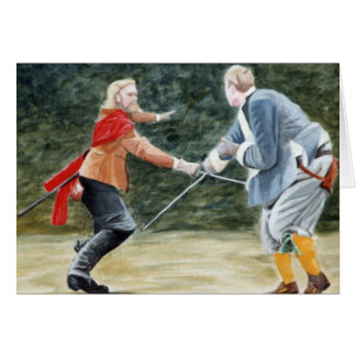 Cartão Luta contra as espadas