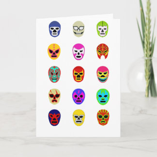 Cartão Luta do mexicano da máscara de Lucha Libre