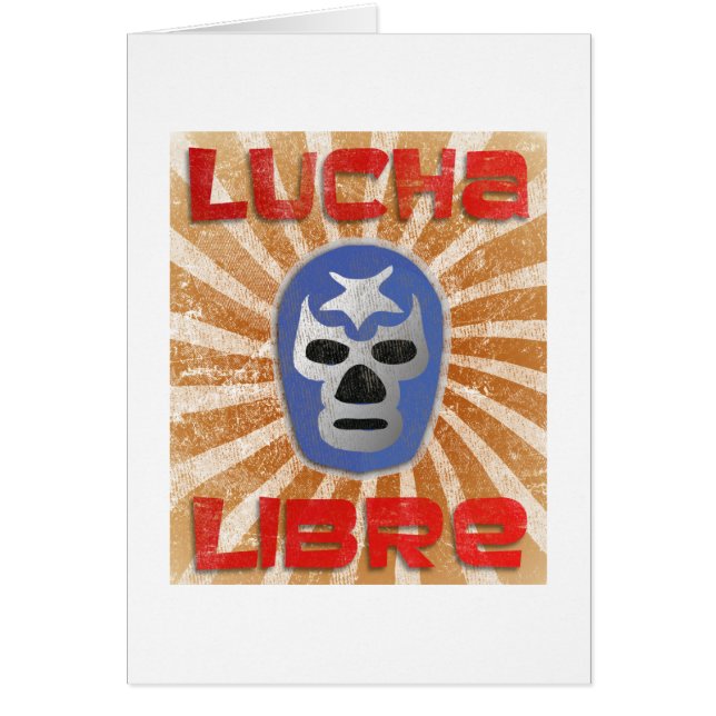 Cartão Luta do mexicano de Lucha Libre (Frente)