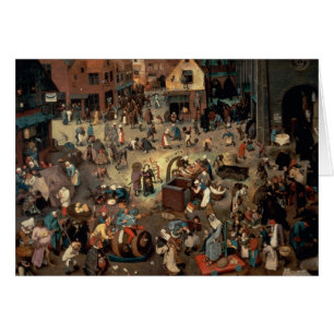 Cartão Luta entre o carnaval e emprestada, 1559