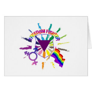 Cartão Lutador da liberdade de LGBT