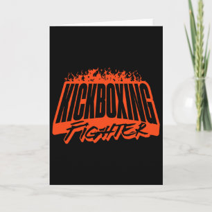 Cartão Lutador de Kickboxing, Treinamento, Roupas Esporti
