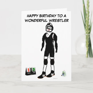 Cartão Lutador do feliz aniversario