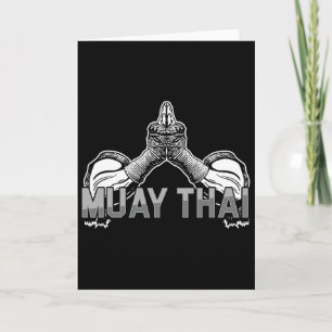 Cartão Lutador Muay Thai Esportes Mma Artes Marciais Tail