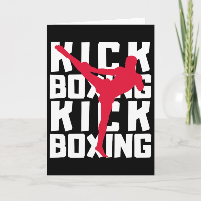 Cartão Lutadora de Kickboxing (Frente)