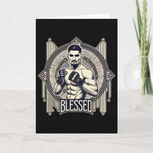 Cartão Lutadora de MMA Bjj Kickboxing Muay Thai Boxe Cage