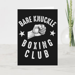 Cartão Lutadores de Boxe de Punho Boxe de Punho