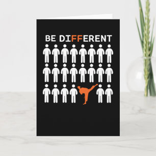 Cartão Lutadores de Karatê São Diferentes!