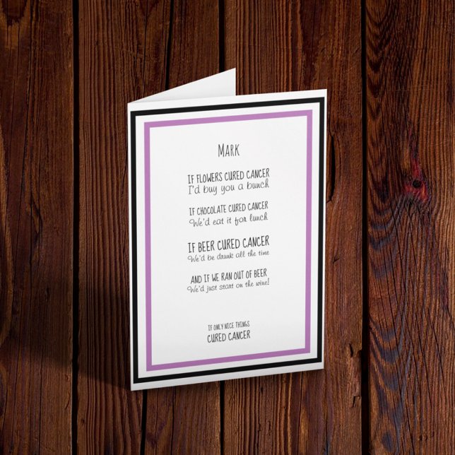 Cartão Lutando com a placa de suporte do Cancer (Criador carregado)