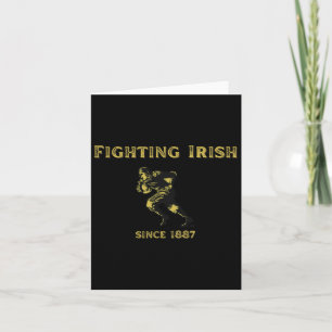 Cartão Lutando contra o Design de futebol irlandês