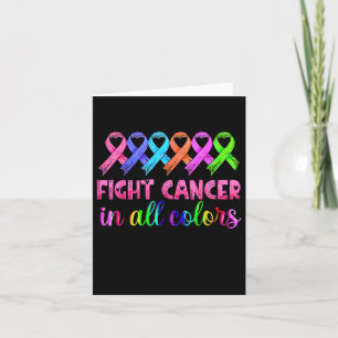 Cartão Lutar Contra O Cancer Em Toda A Consciência Do Can
