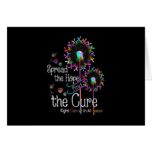 Cartão Lutar Contra O Cancer Em Todas As Fitas De Cores E