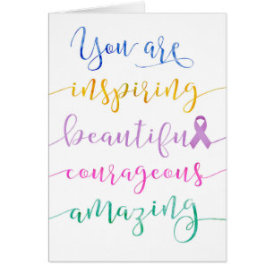 Cartão Lutar contra o Cancer - Lembre-se de quem você é
