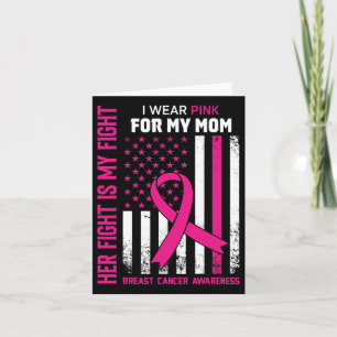 Cartão Lutar É Minha Luta Eu Visto O Cancer De Mama Rosa 