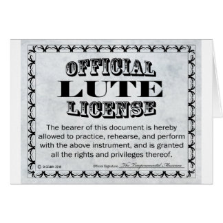 Cartão Lute License