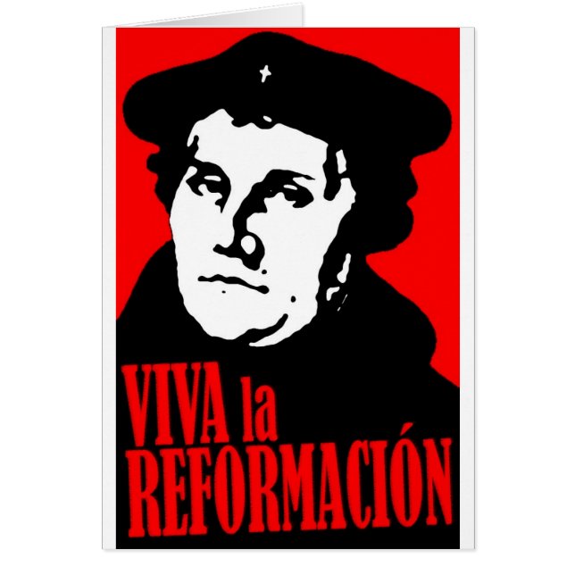 Cartão LUTHER de Reformacion do la de Viva (Frente)
