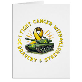 CARTÃO "LUTO COM O CANCER E A FORÇA"