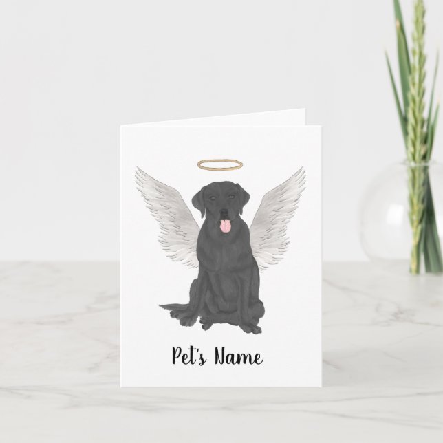 Cartão Luto Personalizado por Black Lab (Frente)