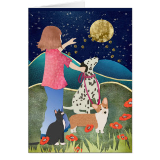 CARTÃO LUV U PARA A LUA E PARA TRÁS.