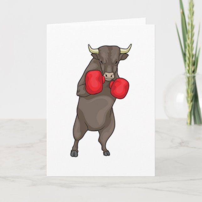 Cartão Luvas de boxe Bull Boxer (Frente)