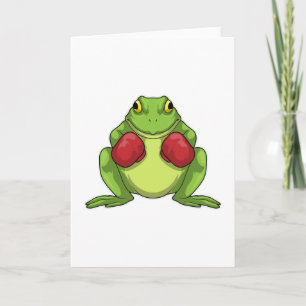 Cartão Luvas de boxe Frog Boxer