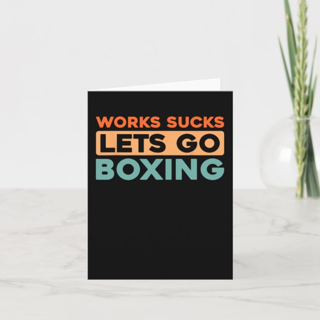 Cartão Luvas de Boxer - Boxing Sparring Boxing (Frente)