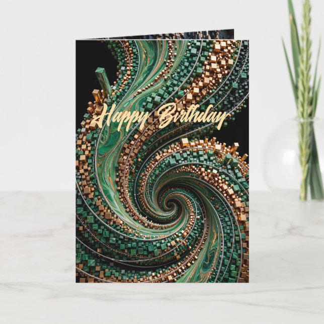 Cartão  Luxury Abstract Celebration Card (Frente)