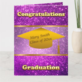 Cartão Luxury Moderno Personaliza A Largura Roxa