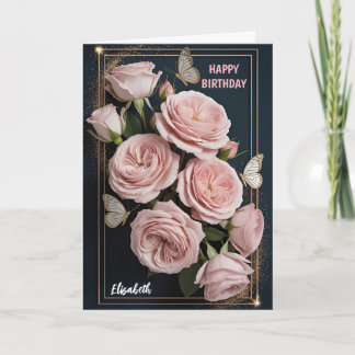 Cartão Luxury Rose Birthday 