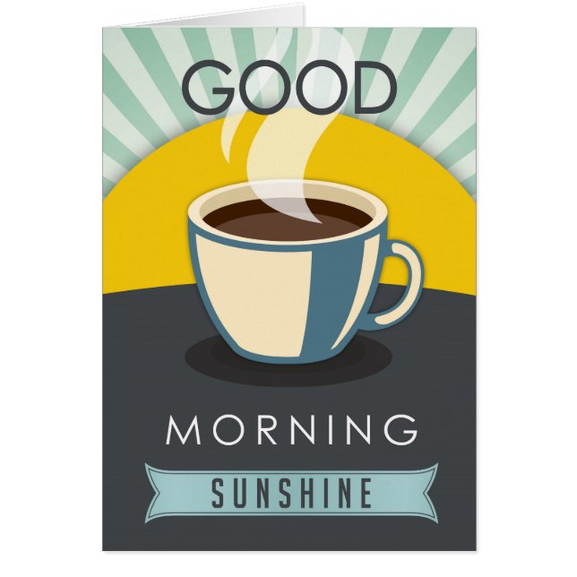 Cartão Luz do sol do bom dia (Frente)