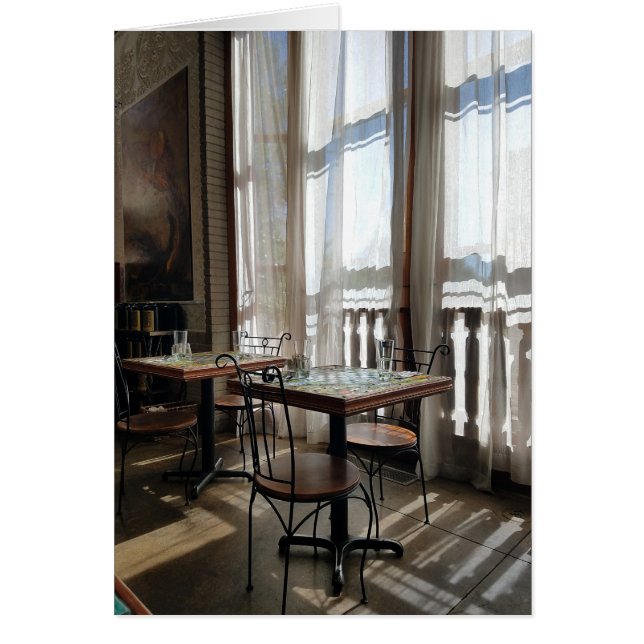 Cartão Luz do sol no Tea House (Frente)